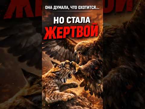Рысь и беркут: два охотника на одного зайца — кадр из видео